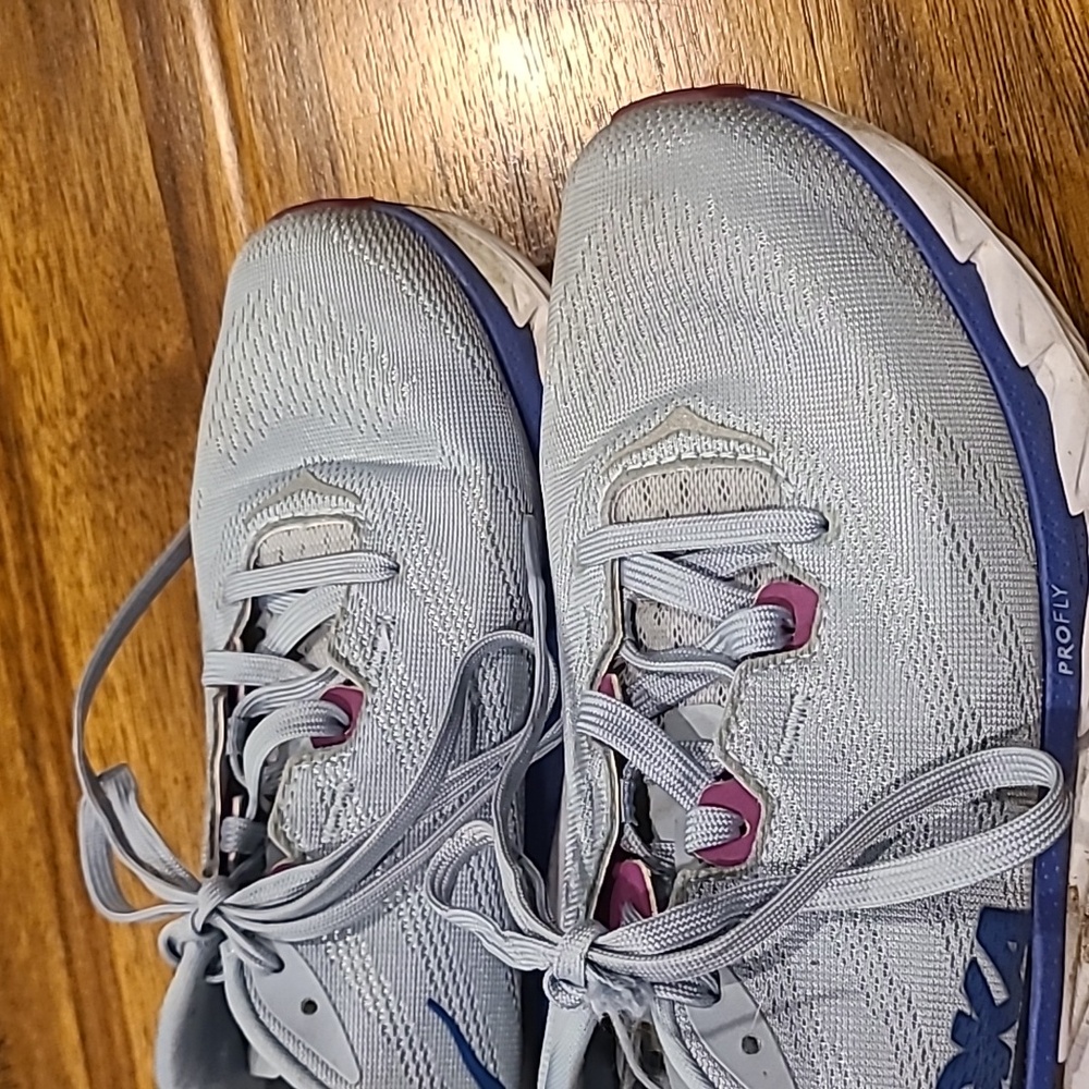 HOKA® Women's 8 Elevon 2 Running/Training Shoe in Ballad Blue/Dazzling Blue - Picture 2 of 8
